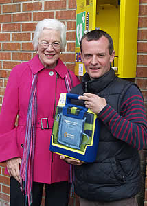 Chair Marilyn Miles and Patron Dan Robinson