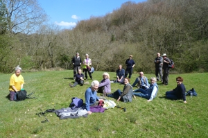 Half way break between Kingscote and Horsley